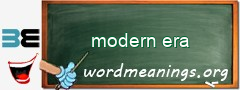 WordMeaning blackboard for modern era